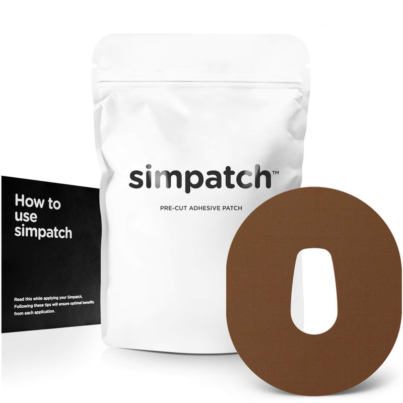 SIMPATCH Adhesive Patch for Dexcom G6 - Brown - Image 1